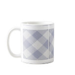 Summer Picnic Gingham Checkered Tablecloth: Blue Coffee Mugs