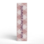 Summer Picnic Gingham Checkered Tablecloth: Plum Binder