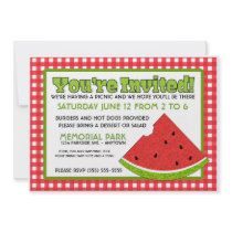 Summer Picnic Personalized Invitation