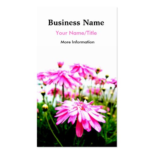 Summer!/Pink Gerbera Daisies Field Business Cards