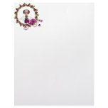 Summer Pink Rose Fae letterhead