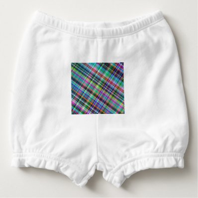 Summer plaid diaper cover