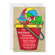 Summer POOL Party Birthday Invitation invitation