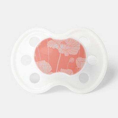 Summer Poppies BooginHead Pacifier