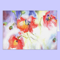 summer poppies dream cards