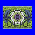 Summer Primrose in Green - Postcard