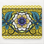 Summer Primrose Large Flower - Yellow Mousepad