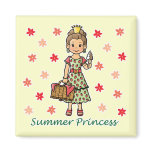 Summer Princess Refrigerator Magnet