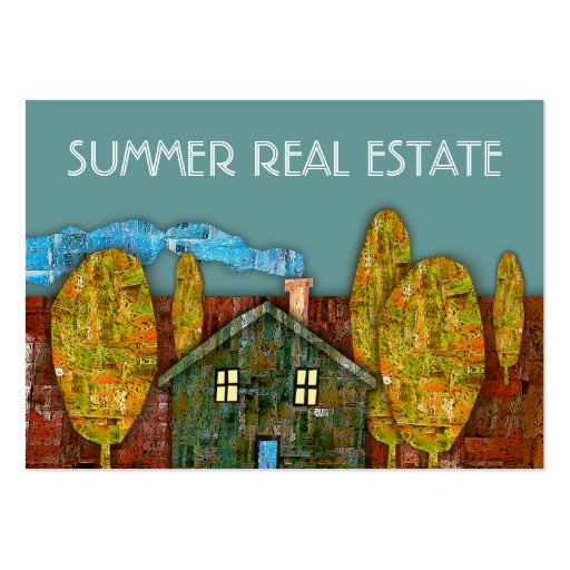 "Summer Real Estate" Business Card Zazzle