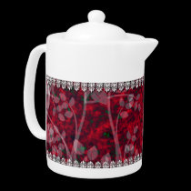Summer Red Berries Teapots