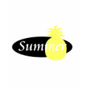 Summer Retro Pineapple Design t-shirts