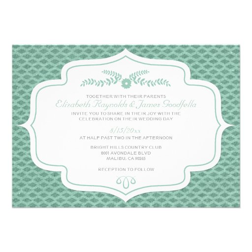 Summer Retro Wedding Invitations