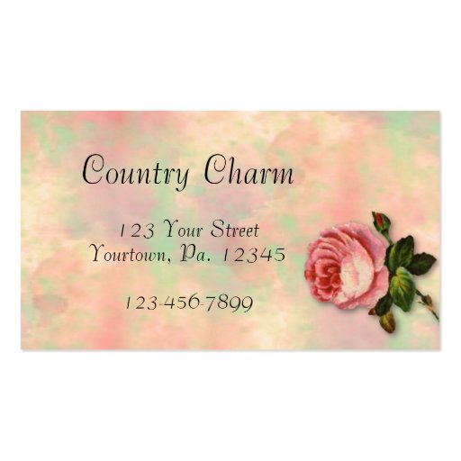 Summer Rose Business Card (front side)