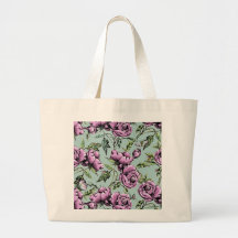Summer Rose Garden Canvas Bags