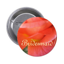 Summer Rose Wedding Button