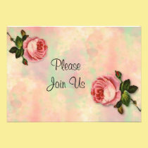 Summer Rose Wedding Invitation invitations