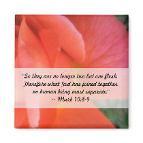 Summer Rose Wedding Magnets