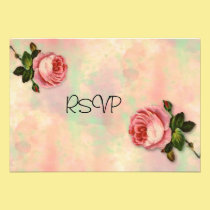 Summer Rose Wedding Reception RSVP invitations