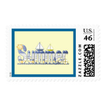 Summer Sailing postage by Just2Cute Summer Sailing postage