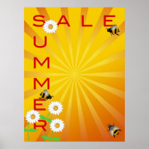 Summer Sale Illustration Poster
