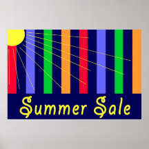 Summer Sale Store Sign Print