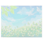 summer scene wedding doves light flyer