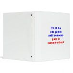 Summer School binders