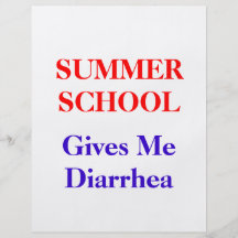 Summer School Diarrhea Personalized Flyer