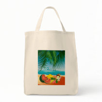 Summer Seaside Canvas Bag