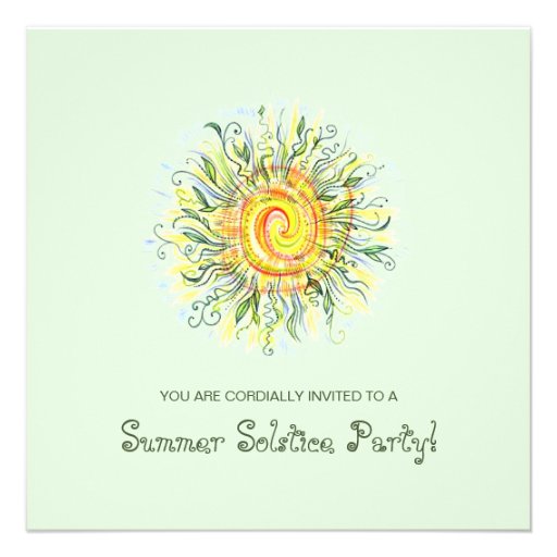 Summer Solstice Festival / Party Invites