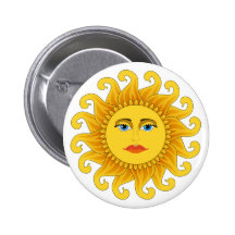 summer solstice pinback button
