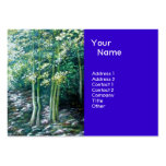 SUMMER SONGS IN THE FOREST OF VALLOMBROSA,blue Business Card Template