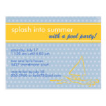 Summer Splash Invitation Post Card