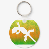 Summer Splash Lizard Keychain
