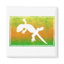 Summer Splash Lizard Magnet