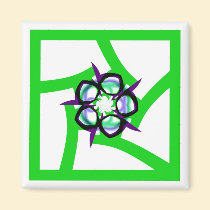 Summer Star - Green magnets