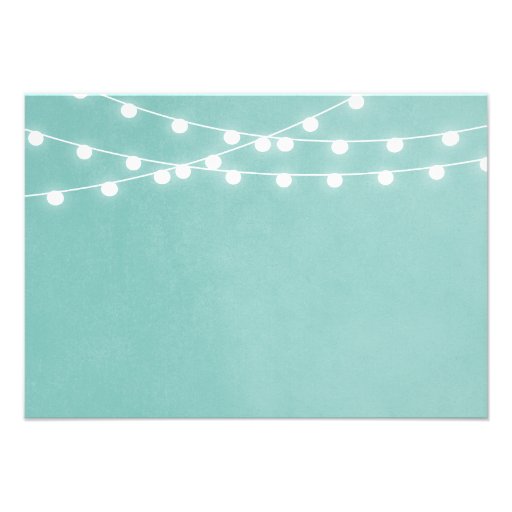 Summer String Lights Wedding Insert Card