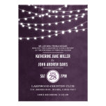 Summer String Lights Wedding Invitation at Zazzle