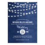 Summer String Lights Wedding Invitation at Zazzle