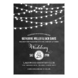 Summer String Lights Wedding Invitation at Zazzle