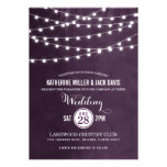 Summer String Lights Wedding Invitation at Zazzle