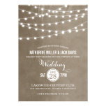 Summer String Lights Wedding Invitation at Zazzle