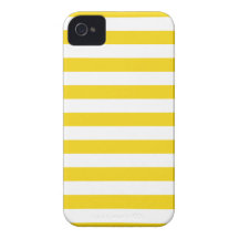 Summer Stripes Super Lemon Yellow Iphone 4/4S Case iPhone 4 Case-Mate Cases