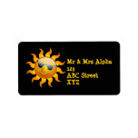 Summer Sun funny Label