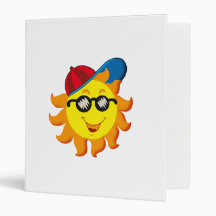 Summer Sun in Ballcap & Sunglasses Binder