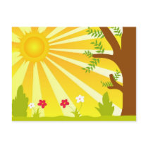 Summer sun postcards