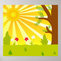 Summer sun posters