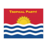 Summer sun sea tropical party postcard