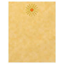 Summer sun. Warm yellow colors. Flyer