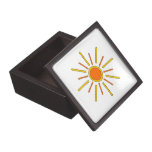 Summer sun. Yellow and orange. Premium Gift Boxes